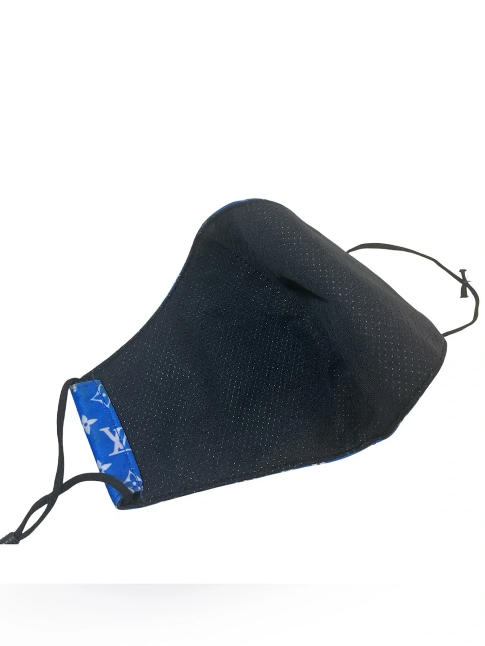 Louis Vuitton LV Logo Betty Boop Blue Face Mask Adjustable Ear Loops w/ Pouch